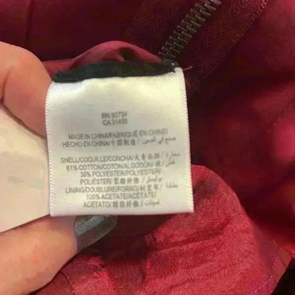 BCBGMaxAzria Pleated A-Line Skirt Size 2 Cranberry - Picture 8 of 8